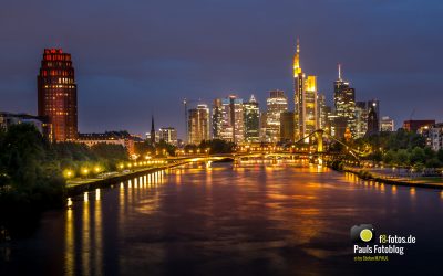 Frankfurt zur blauen Stunde